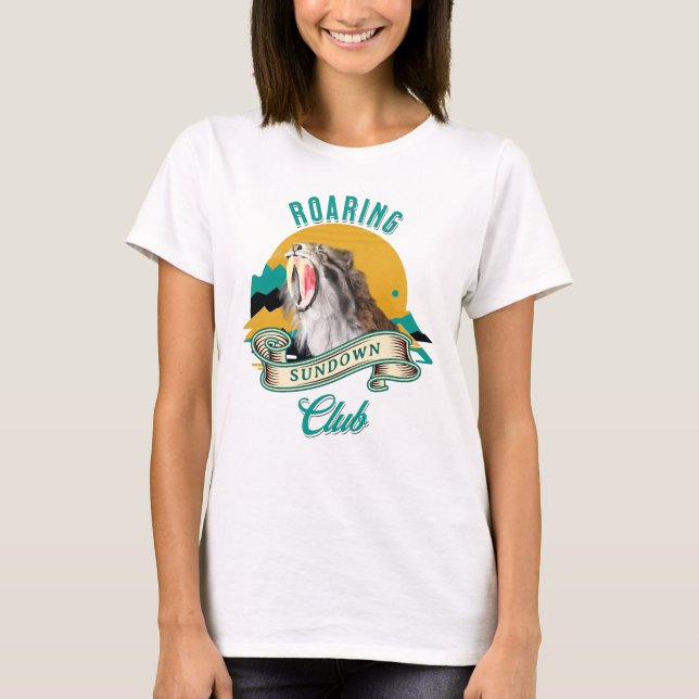 Roaring Sundown Club Sabertooth Tiger T-Shirt (Front)