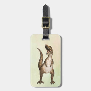 Roaring T-Rex Customisable Luggage Tag