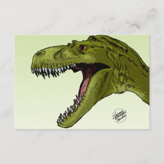 Roaring T-Rex Dinosaur by Geraldo Borges Invitation