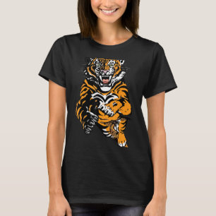 Roaring Tiger A Cool Looking Design Of A Bengal Ti T-Shirt