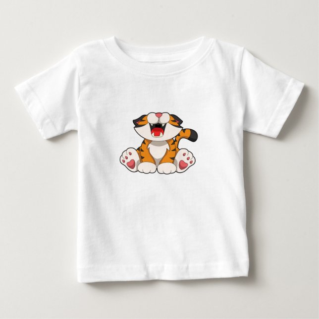 Roaring tiger baby T-Shirt (Front)