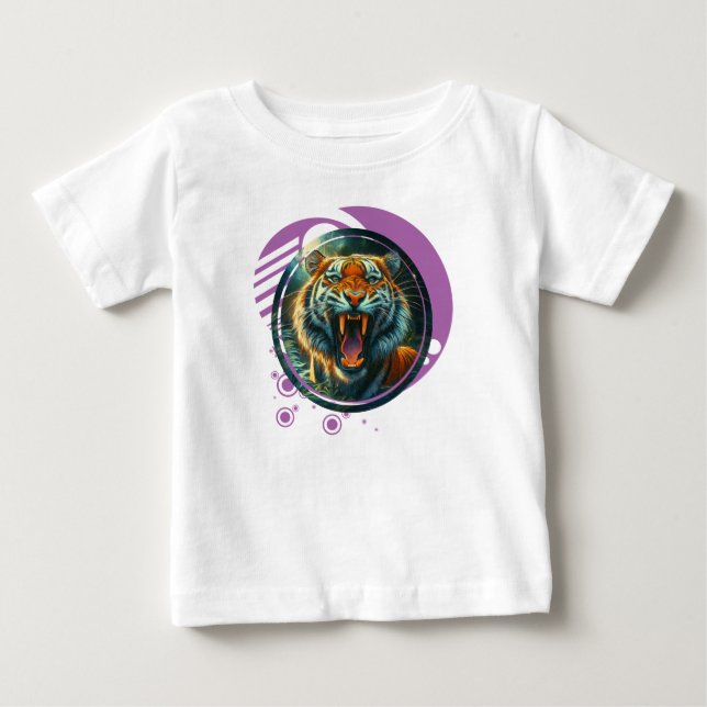 Roaring Tiger Baby T-Shirt (Front)