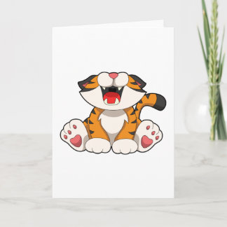 Roaring tiger card