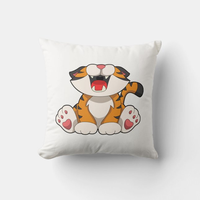 Roaring tiger cushion (Front)