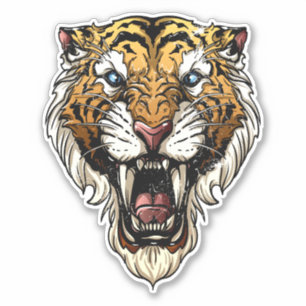 Roaring Tiger Distressed Style