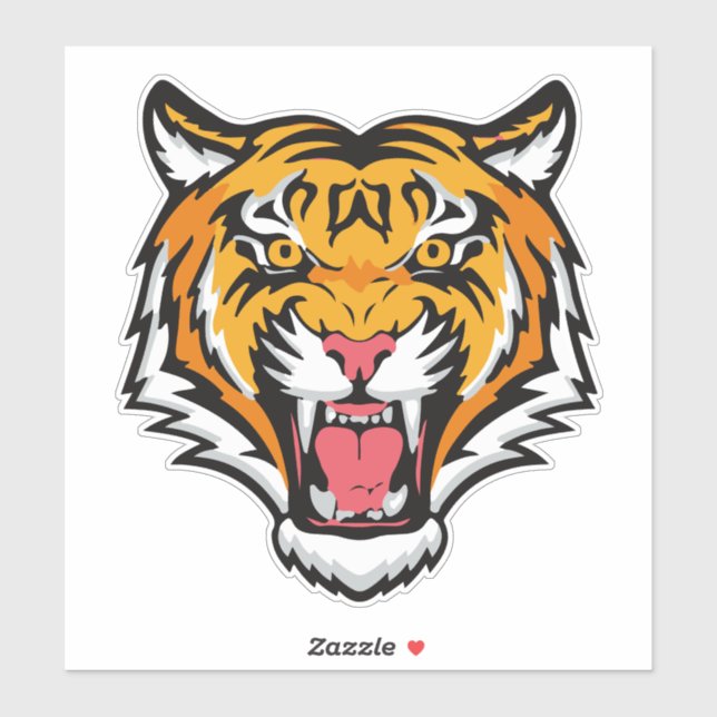 Roaring Tiger Head-25818 (Sheet)