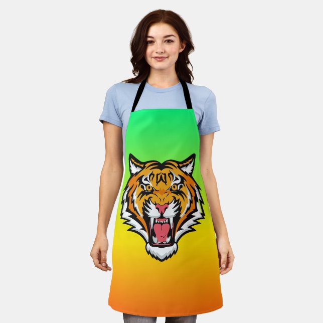 Roaring Tiger Head-25818 Apron (Worn)