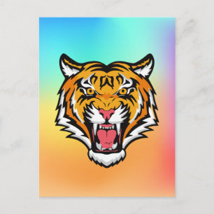 Roaring Tiger Head-25818 Postcard