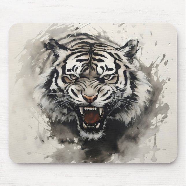 Roaring Tiger Ink  Mouse Mat (Front)