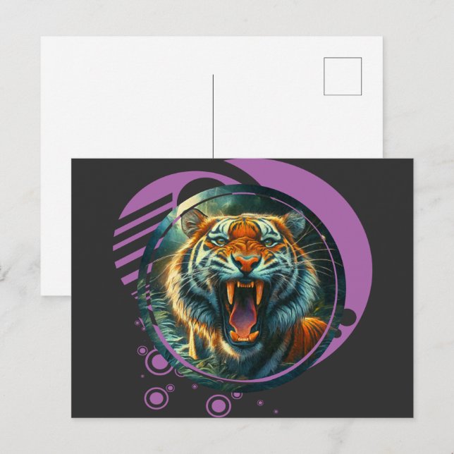 Roaring Tiger Postcard (Front/Back)