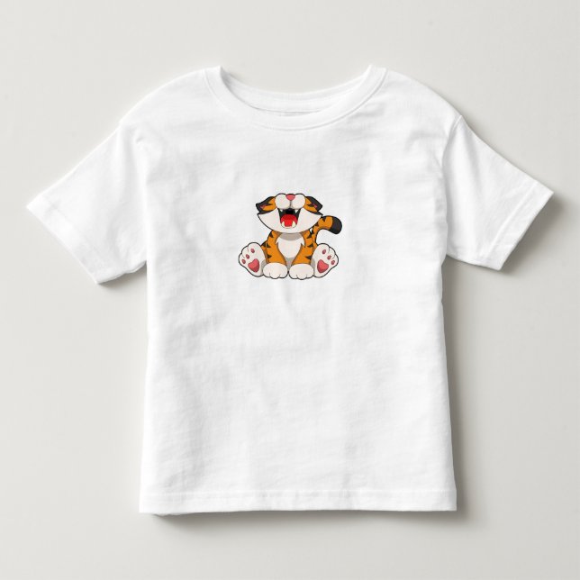 Roaring tiger toddler T-Shirt (Front)