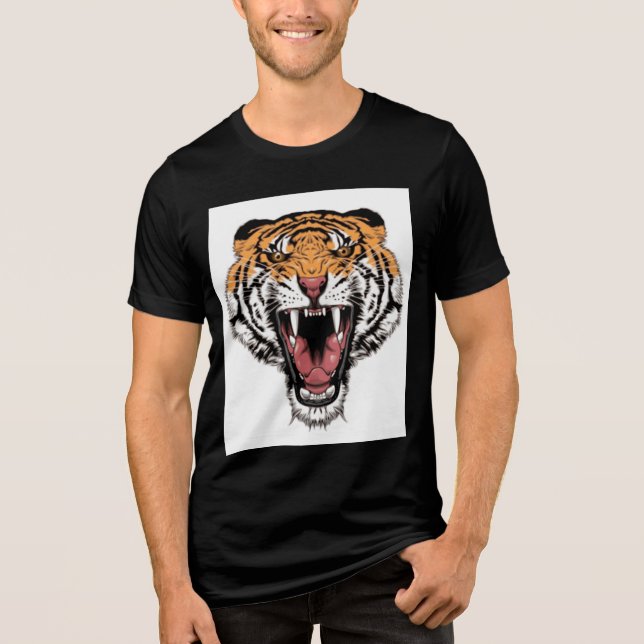 Roaring Tiger  Tri-Blend Shirt (Front)