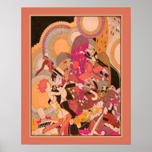 Roaring Twenties Art Deco Poster