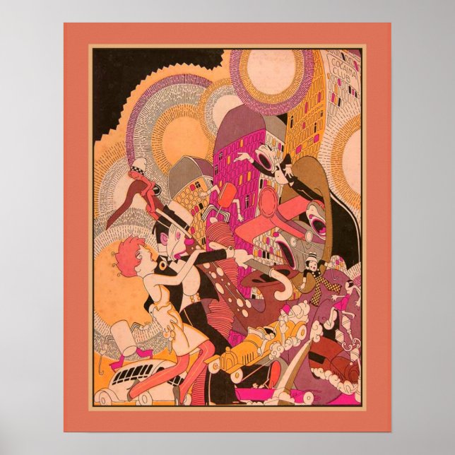 Roaring Twenties Art Deco Poster (Front)