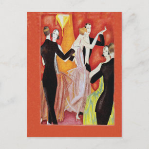 Roaring Twenties Dancing Couples Postcard