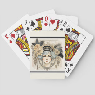Roaring Twenties Flapper Playing Cards