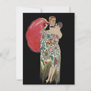 Roaring Twenties Gangster Party Flapper Invitation