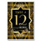 Roaring Twenties Gatsby Style Table Number