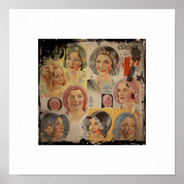 Roaring Twenties Hat Advertisement Poster (Front)