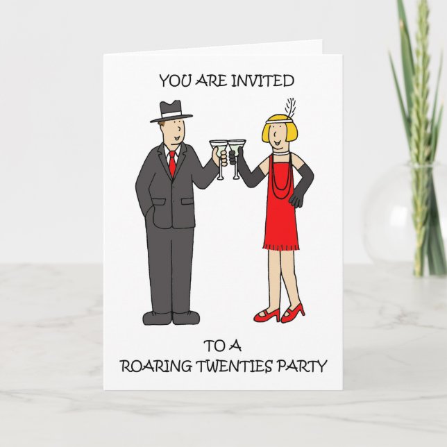 Roaring Twenties Party Invitation  (Front)
