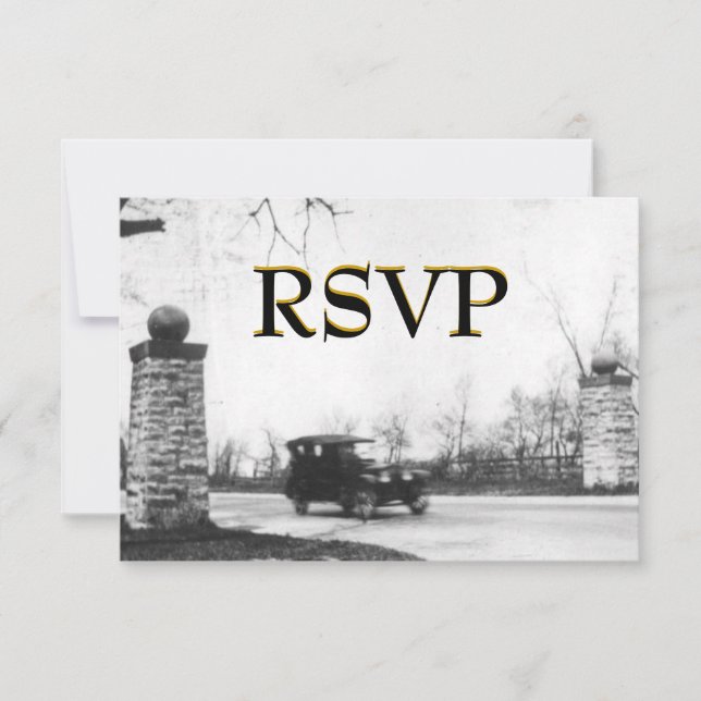Roaring Twenties RSVP Enclosure with envelope (Front)