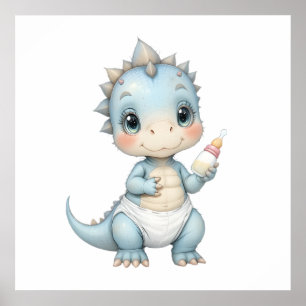 Roarsome Baby Dino Print – Cute nursery decor