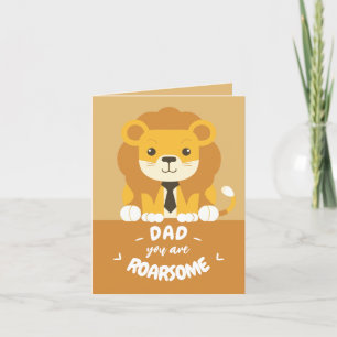 Roarsome Dad Lion Father’s Day Card