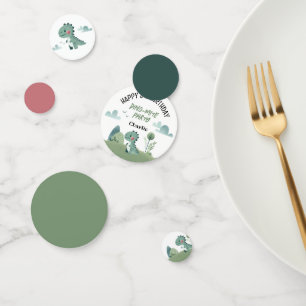 Roarsome Dino Birthday Confetti