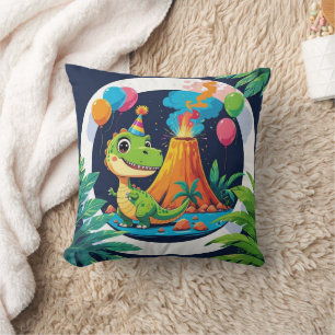Roarsome Dino Throw Pillow