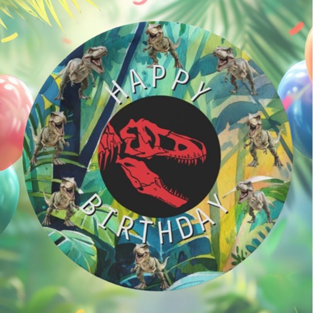 ROARSOME Dinosaur Party  Paper Plate (T-Rex Dinosaur Party Paper Plates for Epic Celebrations!)