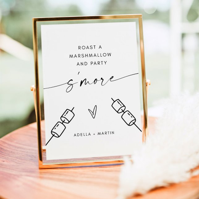 Roast A Marshmallow and Party Wedding S'more Sign (Creator Uploaded)