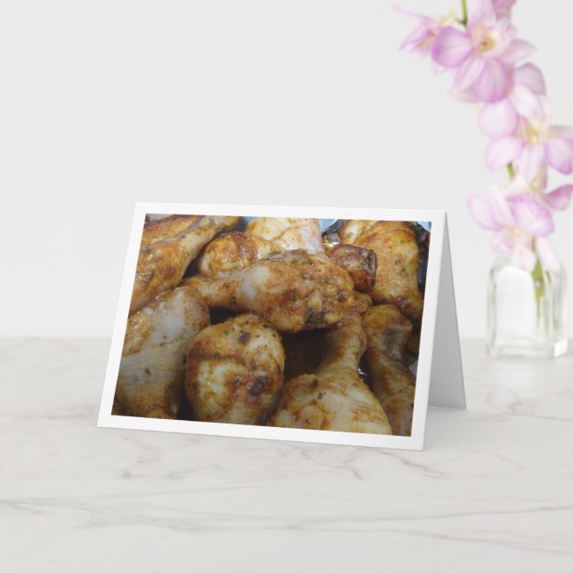 Roast Barbeque Chicken Card (Orchid)