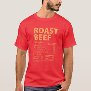 Roast Beef Costume Funny Thanksgiving Food Nutriti T-Shirt