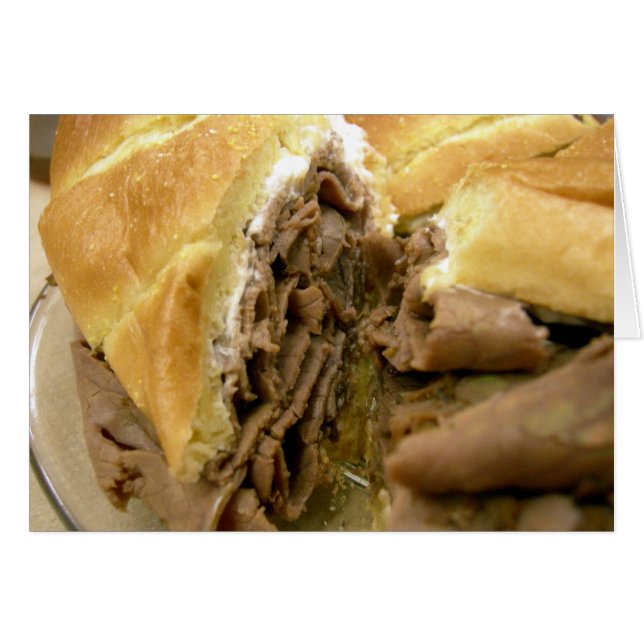 Roast beef sandwich with creamy goat cheese (Front Horizontal)