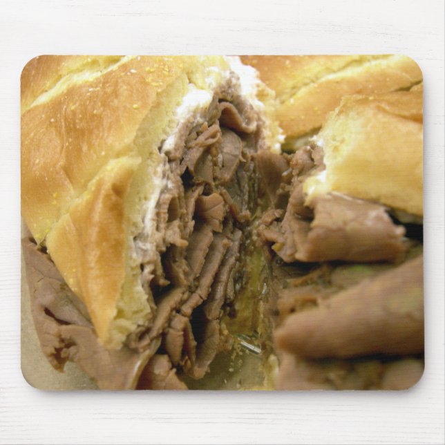 Roast beef sandwich with creamy goat cheese mouse mat (Front)