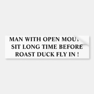 ROAST DUCK BUMPER STICKER