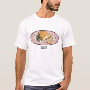 Roast pork belly cartoon illustration T-Shirt
