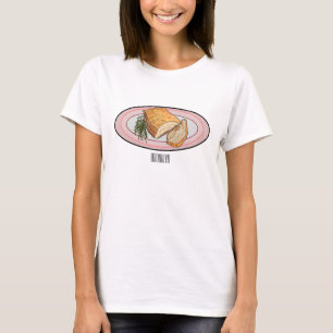 Roast pork belly cartoon illustration  T-Shirt