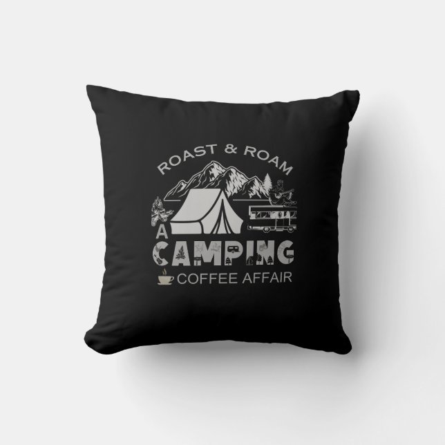 Roast & Roam-A Camping Coffee Affair Design Cushion (Front)