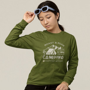Roast & Roam-A Camping Coffee Affair Design T-Shirt