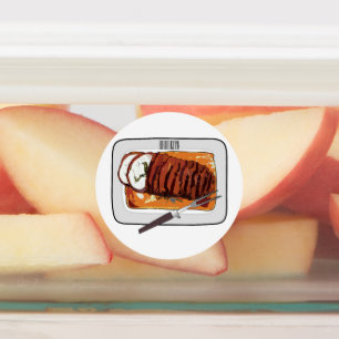 Roast turkey breast cartoon illustration