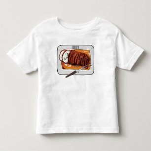 Roast turkey breast cartoon illustration toddler T-Shirt