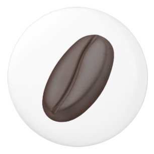 Roasted Arabica coffee bean Ceramic Knob