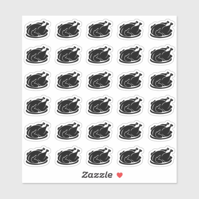 Roasted Chicken Wedding Place Card Meal Choice (Sheet)