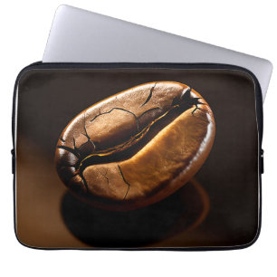 Roasted Coffee Bean Macro Closeup Laptop Sleeve
