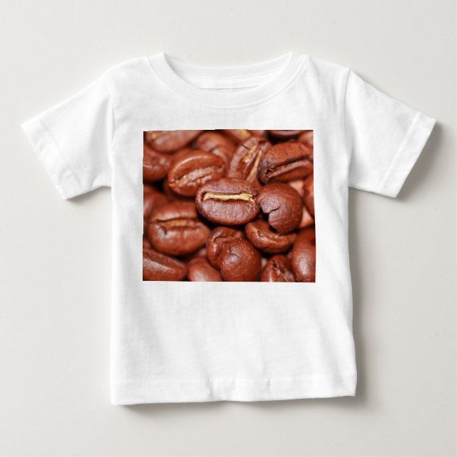 Roasted Coffee Beans Baby T-Shirt (Front)