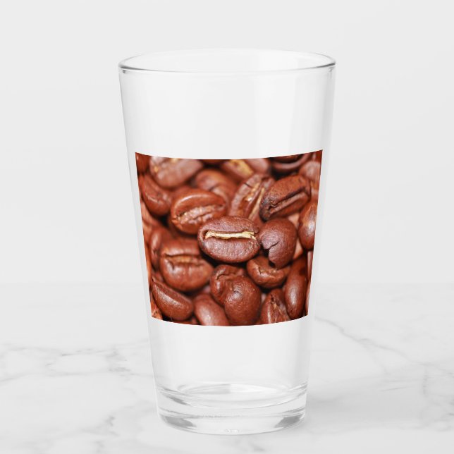 Roasted Coffee Beans Glass (Front)