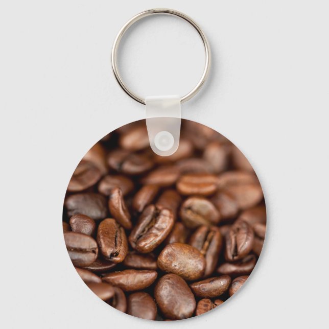 Roasted Coffee Beans Key Ring (Front)
