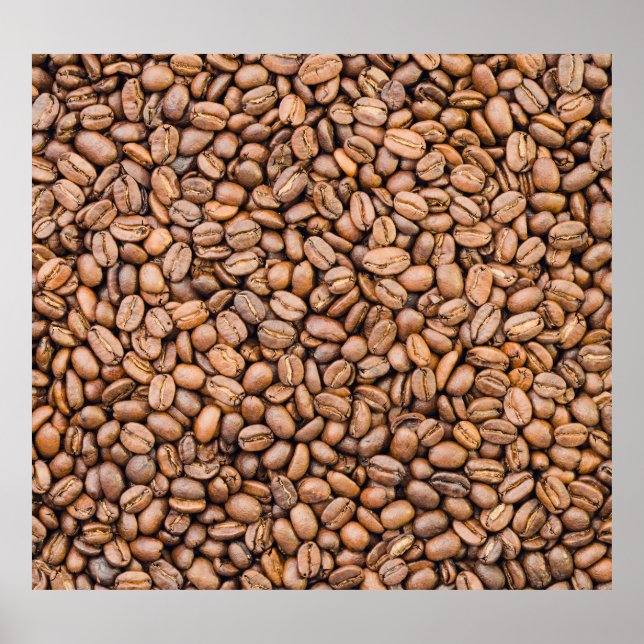 Roasted Coffee Beans: Organic Full Frame Poster (Front)