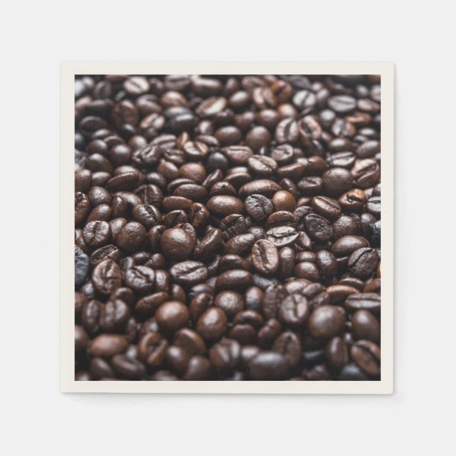 Roasted Coffee Beans pattern Napkin (Front)